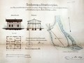 Erstes Wächterhaus auf der Wehrinsel, Plan von 1886